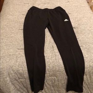 Black adidas zip sweat pants